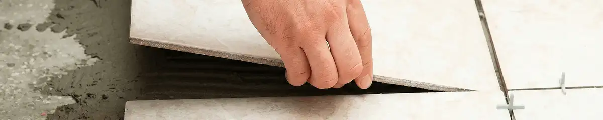 Professional installing ceramic tile floors in Bloomington, IN