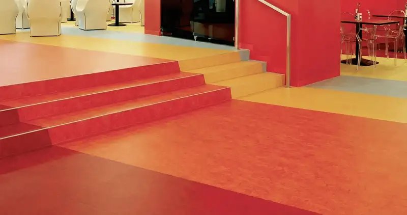 Snack bar with beautiful professionally installed linoleum flooring in Bloomington, IN